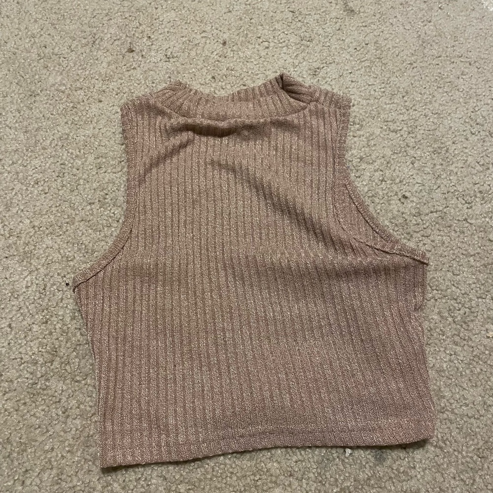 brown halter top